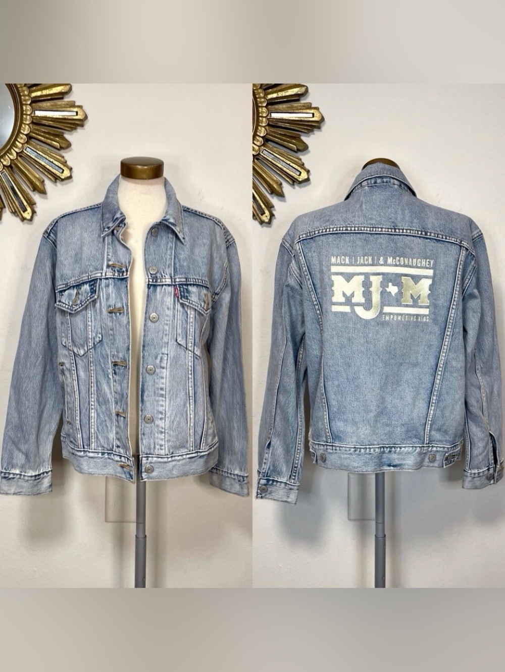 Levi’s Premium Denim Trucker Jacket MJM Embroidered